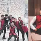 Groomsmen Atta Halilintar (kiri). Verrell Bramasta (kanan). (Sumber: Instagram/bramastavrl)