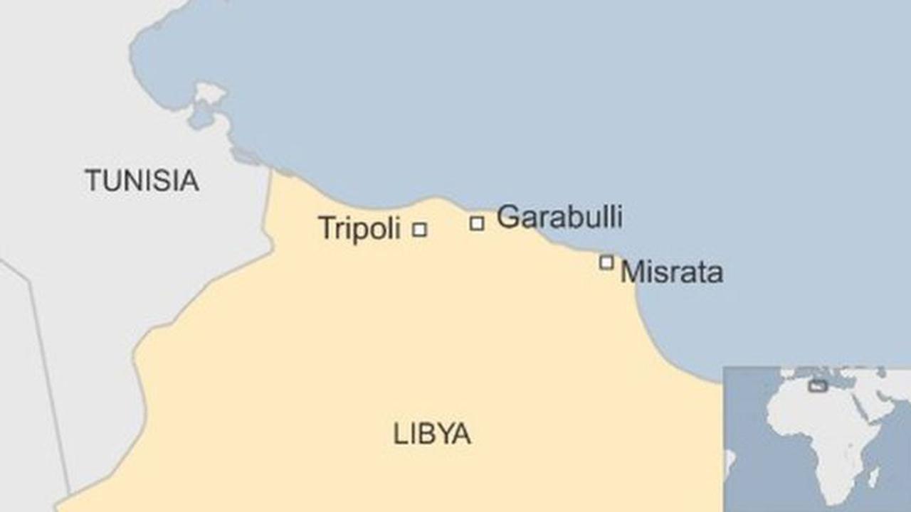 Wilayah Libya yang terjadi ledakan misterius. (BBC)