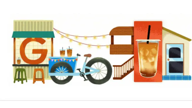 Google Doodle Tampilkan Kopi Susu Gula Aren, Salah Satu Minuman Nikmat untuk Temani Rutinitas Pagi