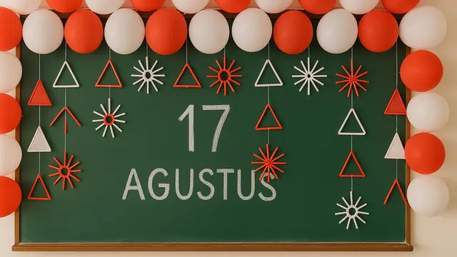 Dekorasi Kelas 17 Agustus yang Unik dan Mudah