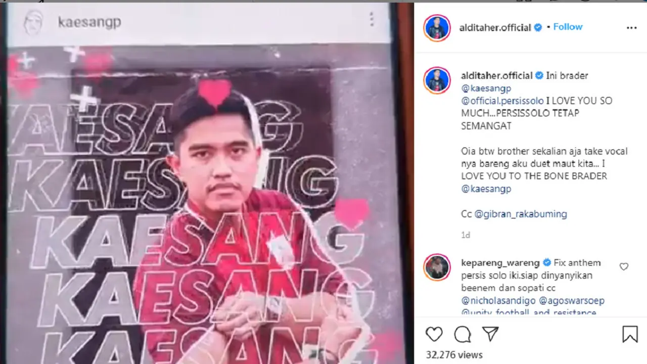 Aldi Taher - Kaesang Pangarep