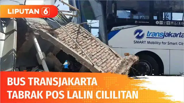 Kecelakaan bus Transjakarta kembali terjadi. Akibat pedal gas tertimpa dongkrak, bus Transjakarta hilang kendali dan menabrak pos lalu lintas di Cililitan, Jakarta Timur. Seorang petugas pengatur lalu lintas Transjakarta terluka karena terserempet bu...