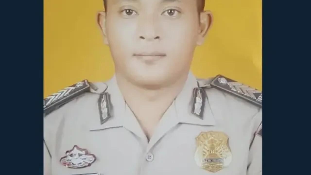 Foto almarhum Bripka Petrus Apriyanto. Sumber : (Humas Polda Lampung).