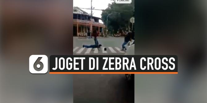 VIDEO: Heboh Joget di Zebra Cross, Remaja Berakhir di Kantor Polisi