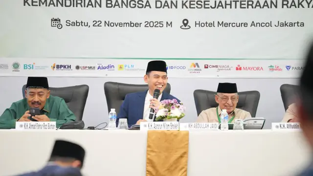 Ketua MUI Bidang Fatwa Prof Asrorun Niam Sholeh dalam Forum Munas MUI yang berlangsung 20-23 November 2025. (Dok MUI)