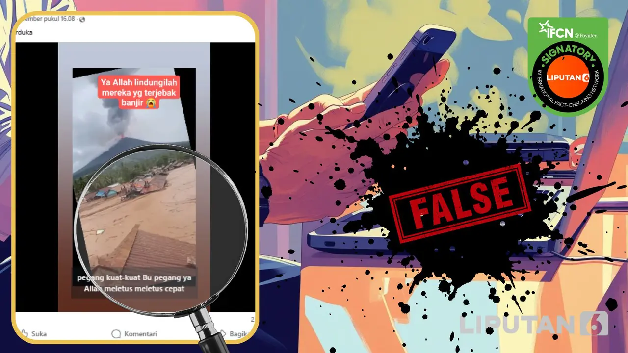 Tangkapan layar salah satu video hoaks yang beredar di media sosial