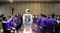 Pj Bupati Bekasi Dani Ramdan meluncurkan aplikasi Bekasi Nyambung Bae (Bebunge) 2.0 sebagai salah satu aplikasi digital layanan berintegrasi lintas OPD Pemda Bekasi. Launching Bebunge 2.0 itu dilakukan setelah Pj Bupati memberikan penghargaan kepada para juara IKP Fest 2023 di Hotel Holiday inn Jababeka Cikarang pada Rabu (29/11/2023).