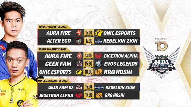Link Live Streaming MPL Indonesia Season 10 Pekan Kedua di Vidio, 19-21 Agustus 2022