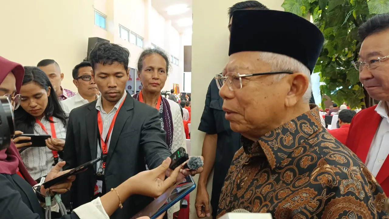 Wakil Presiden Republik Indonesia 2019-2014, Ma'ruf Amin, menghadiri seminar internasional bertajuk “Multidiscplinary Innovations for Sustainable Future: Bridging Science, Technology and Policy for the SDG’s” yang diselenggarakan Universitas 17 Agustus 19