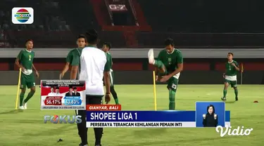 Persebaya Surabaya terancam tidak diperkuat lima pemain anadalan dalam laga Shopee Liga 1 melawan Bali United.