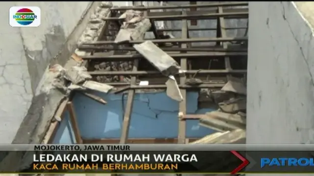 Ledakan Misterius Hancurkan Rumah Warga di Mojokerto