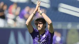 1. Kaka, Orlando City – 7.167.500 dollar AS atau sekitar 94,05 miliar rupiah per tahunnya. (AFP/Alex Menendez) 