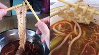 6 Aksi Orang Merajut Mi Ini Gabut Maksimal, Nyeleneh