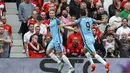 Kevin De Bruyne membawa Manchester City berada pada puncak klasemen sementara Premier League dengan 12 poin dari empat laga. (Reuters/Phil Noble)