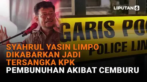 Syahrul Yasin Limpo Dikabarkan Jadi Tersangka KPK, Pembunuhan Akibat Cemburu