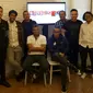 Penyelenggara ajang Soundrenaline 2018 usai jumpa pers di kawasan Senopati, Jakarta Selatan