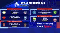 jadwal bri liga 1 pekan keenam (Sumber: dok. vidio.com)