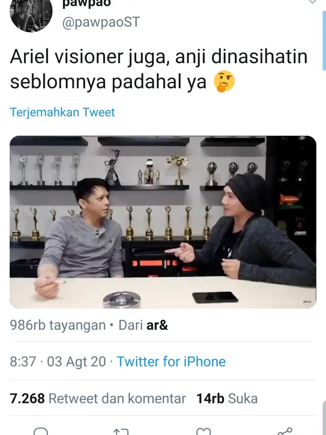 Unggahan @pawpaoST. (Foto: Twitter @pawpaoST)
