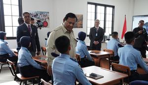 Presiden Prabowo saat meresmikan SMA Taruna Nusantara Kampus Malang Jawa Timur, Selasa (13/1/2026). (Liputan6.com/ Dok Ist)