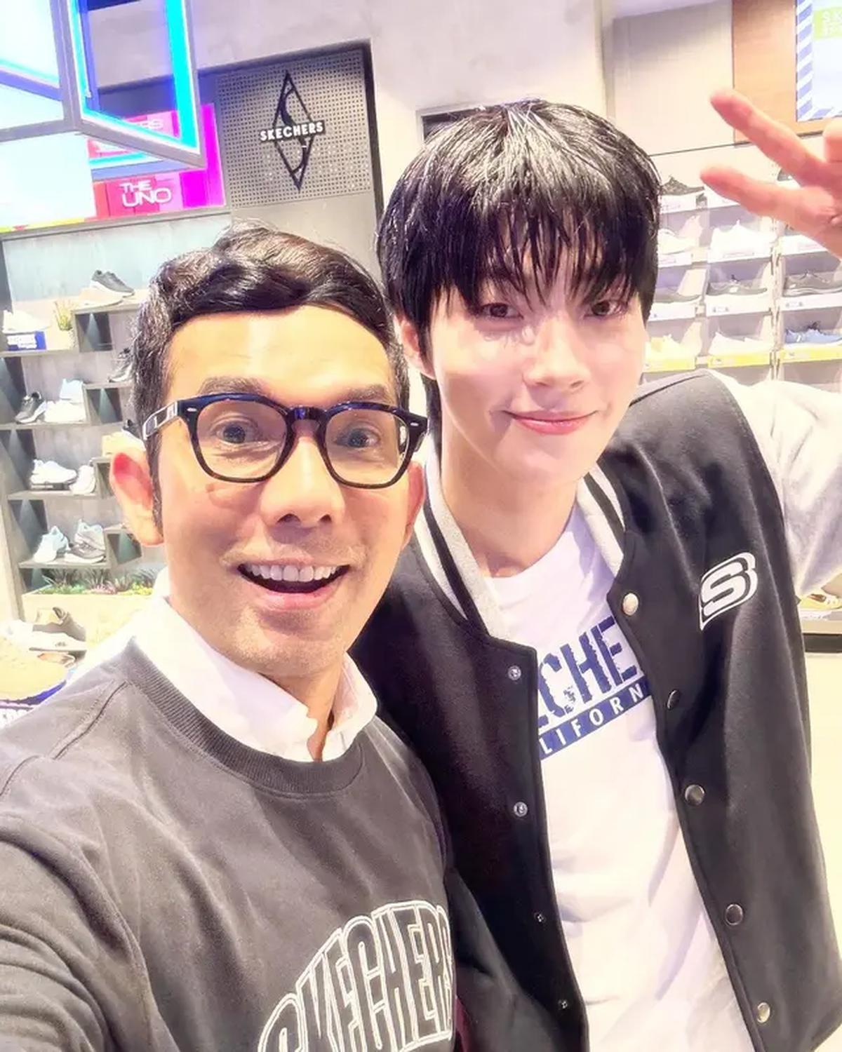 Indra Herlambang dan Artis Kpop, Hwang In Yeop (Sumber: Instagram/indraherlambang)