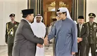 Menteri Pertahanan Prabowo Subianto melakukan kunjungan kerja diplomasi pertahanan ke Abu Dhabi, Uni Emirate Arab (UEA), Selasa (23/2/2023) (Istimewa)