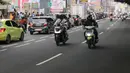 Adapun jalur CFD pada Minggu (4/5/2025) membentang di sisi barat Jalan Margonda Depok, mulai dari U-Turn Jalan Dahlia hingga Simpang Juanda. (Liputan6.com/Herman Zakharia)