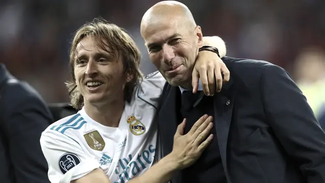 Momen Kebahagiaan Zidane dan Pemain, Real Madird
