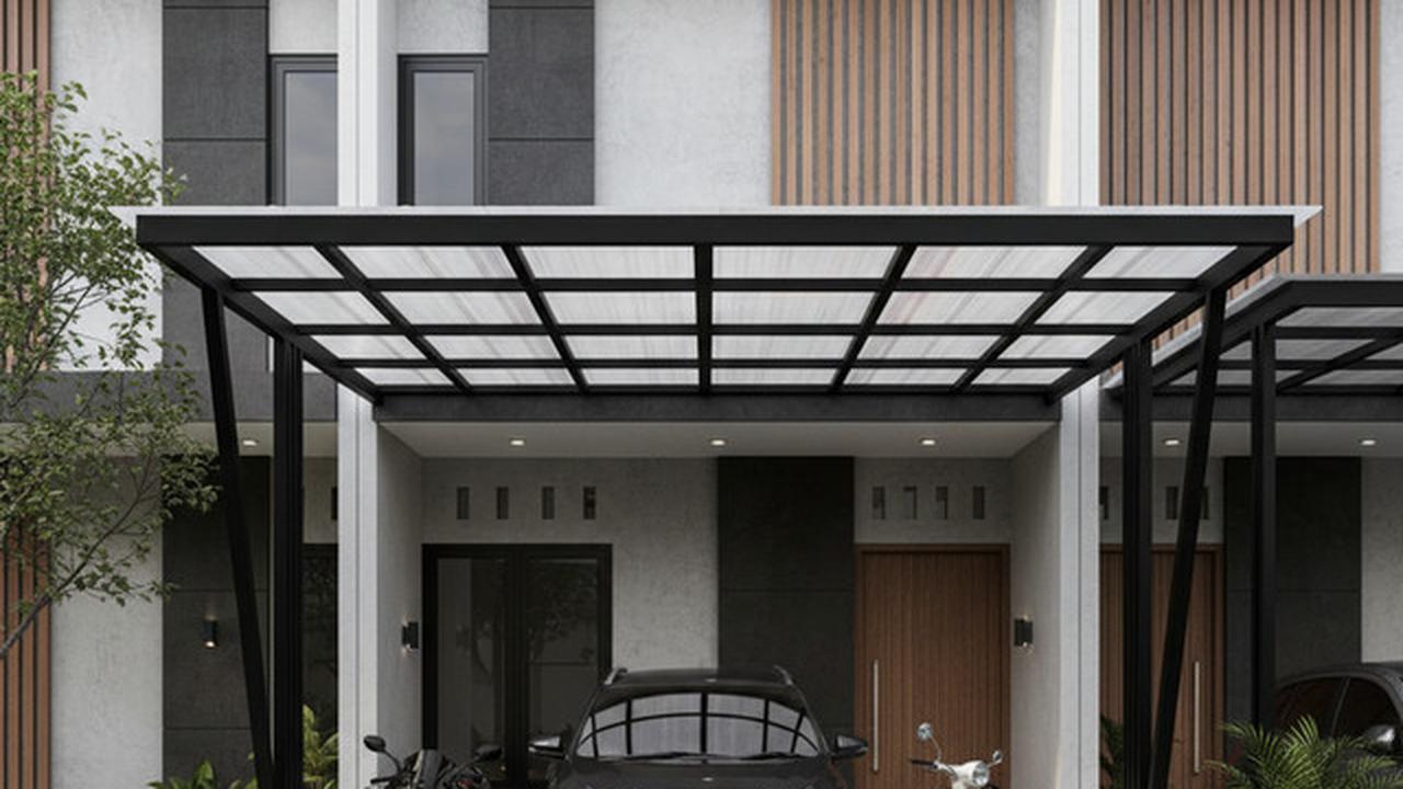 8 Inspirasi Carport Minimalis untuk 1 Mobil 2 Motor di Lahan Sempit 2025