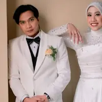 Detail gaun Megawati Hangestri di acara ngunduh mantu. (sumber: Instagram/kenzomoto.id)