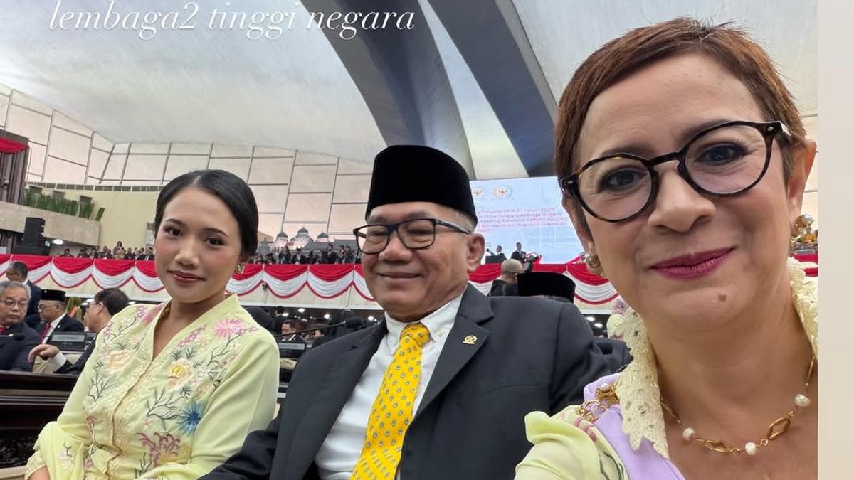 Nurul Arifin dan Meutya Hafid Kompak Berkebaya Kuning Pastel di Sidang Tahunan MPR 2026
