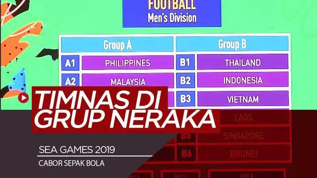 Berita Video Sea Games 2019, Timnas Indonesia Berada di Grup Neraka