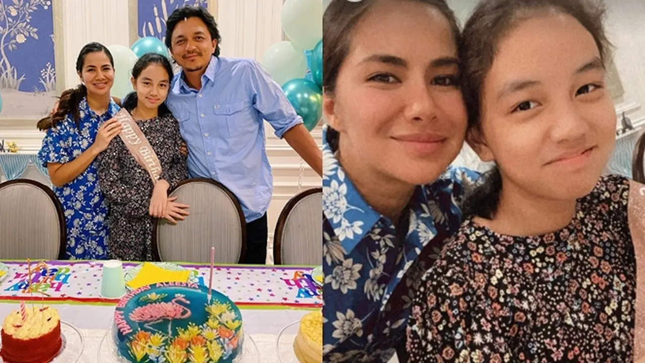 Rayakan Ultah Anak Sambung, Ini 6 Momen Kedekatan Noor Nabila dan Engku Aleesya
