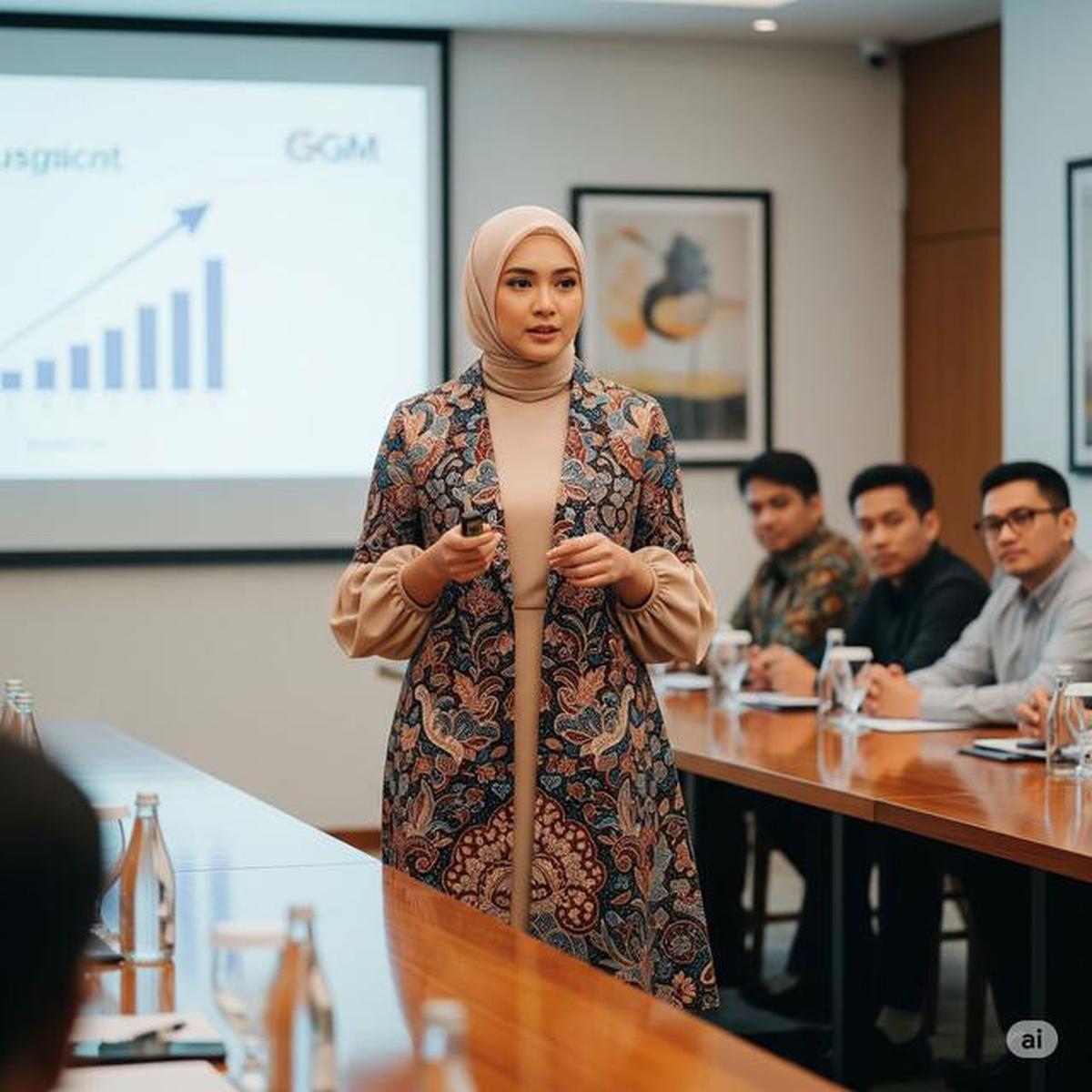 7 Model Gamis Batik Blazer Panjang yang Elegan untuk Acara Resmi