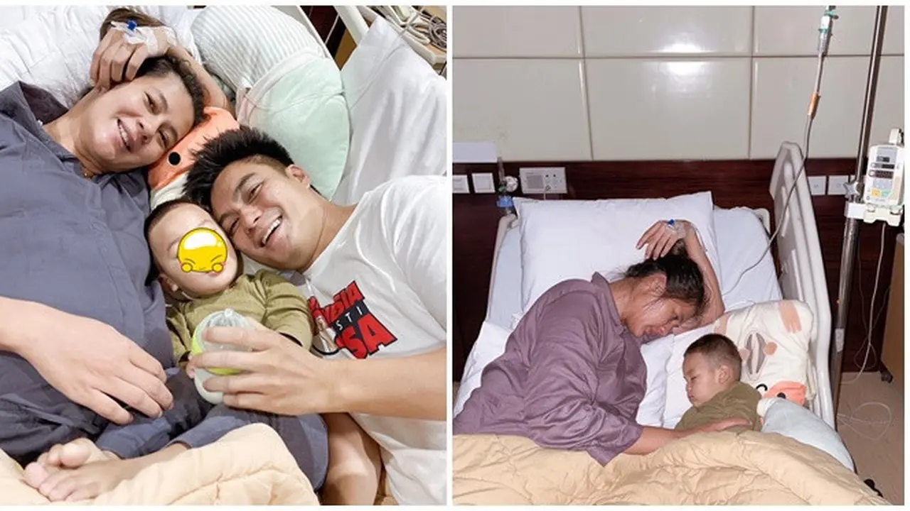 Paula Verhoeven Jatuh Sakit, Ini 6 Potret Baim Wong dan Kiano Temani di RS
