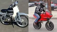 Potret Modifikasi Sepeda Motor Jadi Mini, Bikin Gagal Paham. (Sumber: Instagram/f*ckyourbikesucks)