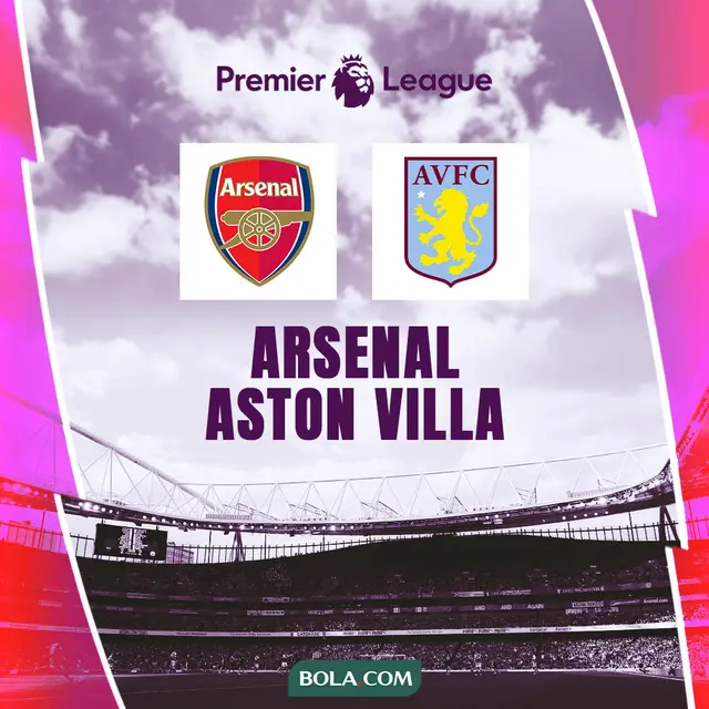 Liga Inggris - Arsenal Vs Aston Villa