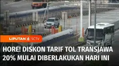 Pengelola jalan tol Cikampek - Palimanan, Cipali memberlakukan diskon tarif 20 persen mulai pukul 5 pagi Rabu ini.