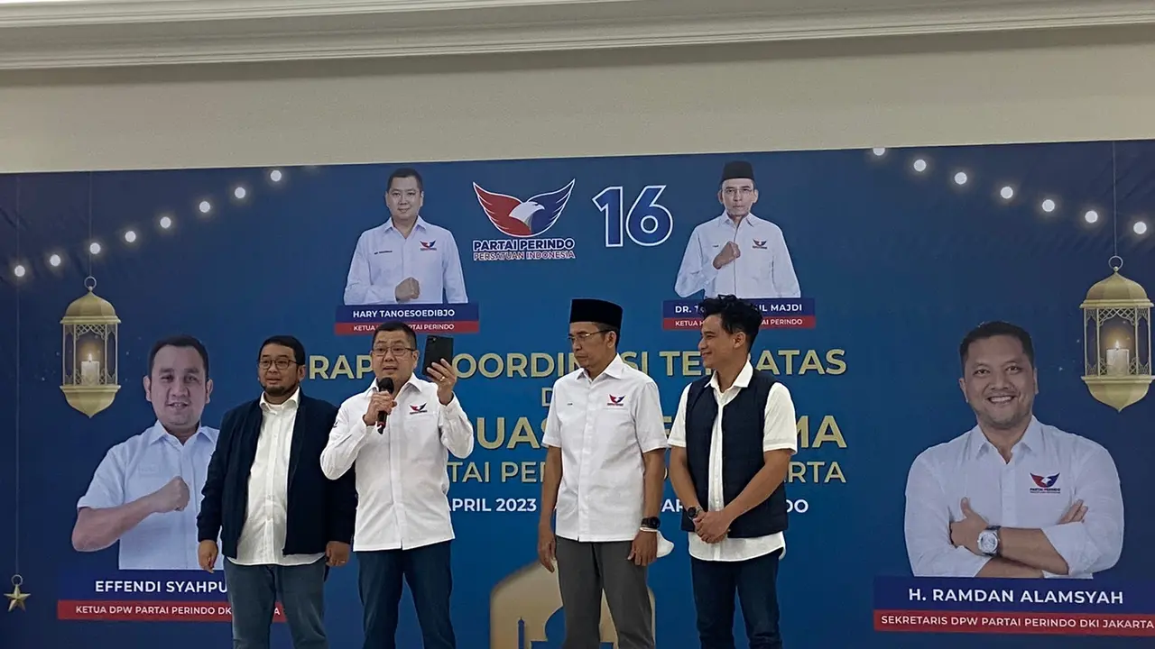 Ketua Umum Partai Persatuan Indonesia (Perindo), Hary Tanoe meresmikan polling nasional calon presiden dan wakil presiden (capres-cawapres) (Istimewa)