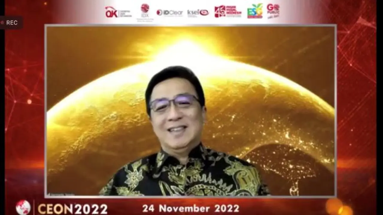 Pengusaha Hermanto Tanoko pada acara CEO Networking 2022, Kamis (24/11/2022). (Foto: tangkapan layar/Pipit I.R)