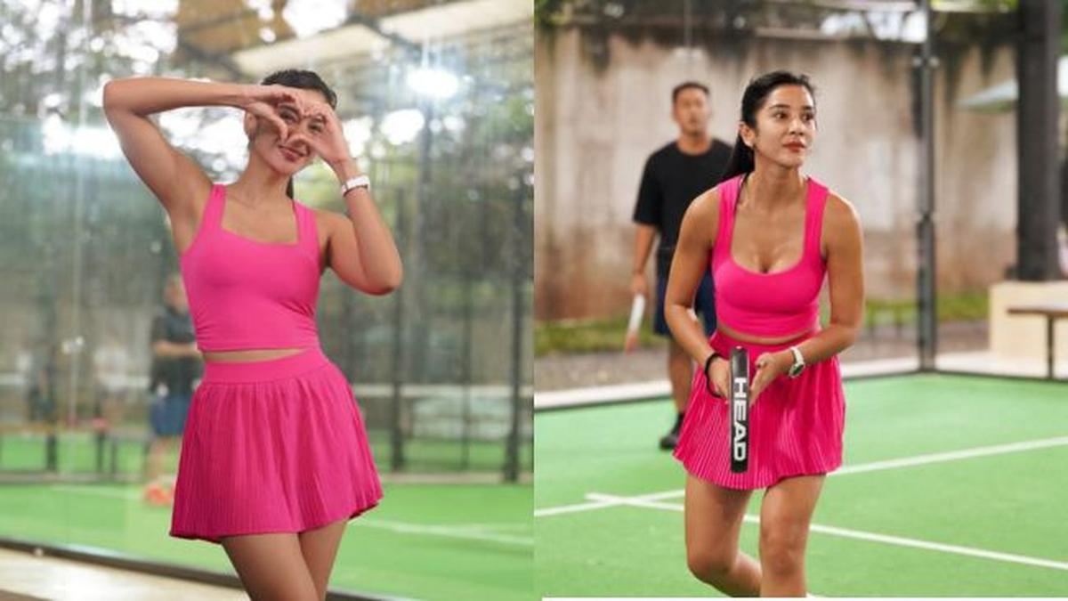 Pakai Outfit Serba Pink di Momen Valentine, 4 Potret Fanny Ghassani Tenis Romantis Bareng Suami