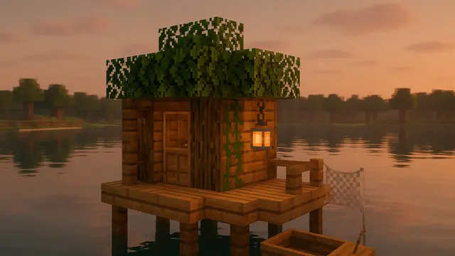 Contoh Ilustrasi Minecraft Gambar Rumah (Foto: ChatGPT)