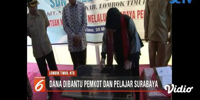 Wali Kota Surabaya Resmikan Sekolah di Lombok Timur