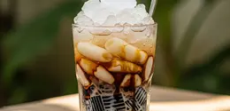 Cara Buat Es Cincau Kolang Kaling (Image by Gemini AI)