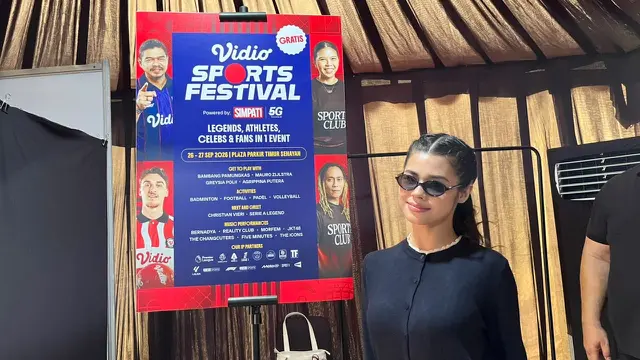 Maria Theodore di Vidio Sport Festival 2026. (Afradhiya NR / LIputan6.com)