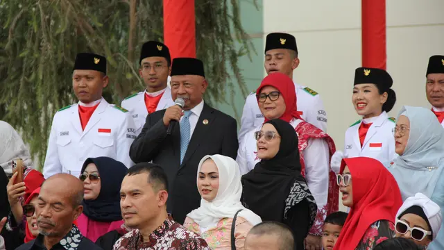 Dubes Husin Bagis Pimpin Upacara HUT RI Terakhir Setelah 10 Tahun Bertugas di UEA (foto: dok. Kedubes RI di UEA)