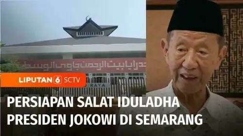 VIDEO: Presiden Jokowi Laksanakan Salat Iduladha di Lapangan Pancasila, Simpang Lima Semarang