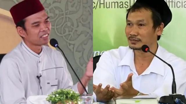 Ustadz Abdul Somad (UAS) dan KH Ahmad Bahauddin Nursalim (Gus Baha)