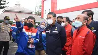 Menteri Energi dan Sumber Daya Mineral (ESDM), Arifin Tasrif, melakukan kunjungan kerja ke Fuel Terminal Padalarang, Jawa Barat, pada Jumat (24/12).