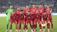 Starting XI Timnas Indonesia saat menghadapi Singapura dalam laga pertama Grup A FIFA ASEAN Cup 2026 di Stadion Utama Gelora Bung Karno, Jakarta, Jumat (25/9/2026). (KLY/Budy Santoso)