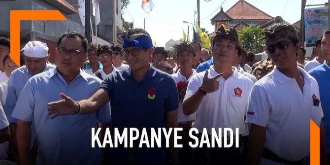 VIDEO: Kampanye di Bali, Sandi Janji Setop Reklamasi